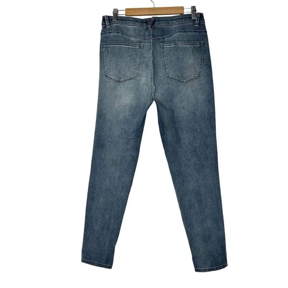 Democracy AB Technology Jeans  Women Size 12‎ Stretch Skinny Medium Wash Pants
